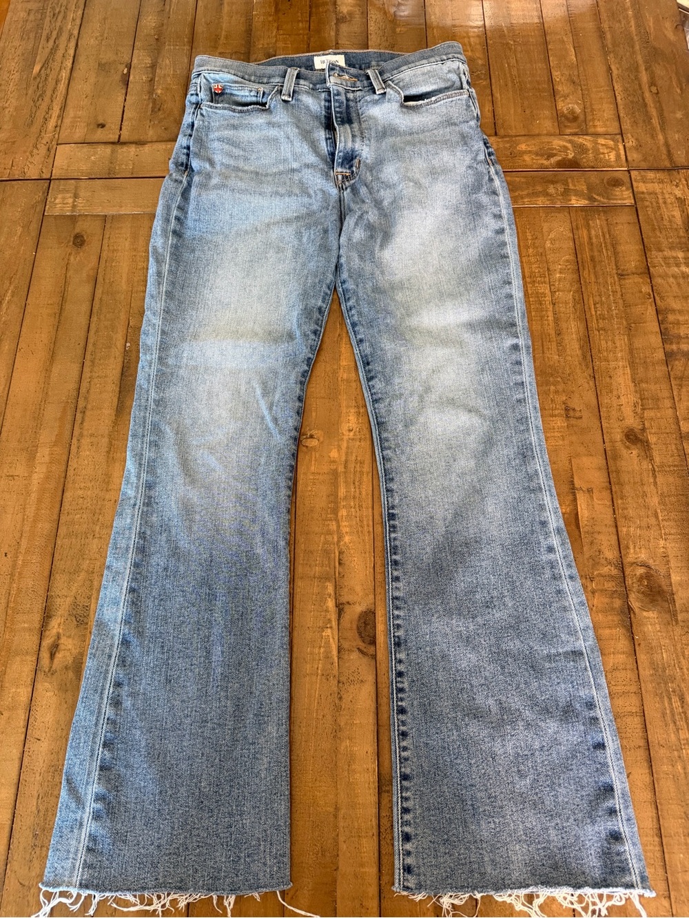 Hudson Jeans Light Blue Flare Wide-Leg Jeans